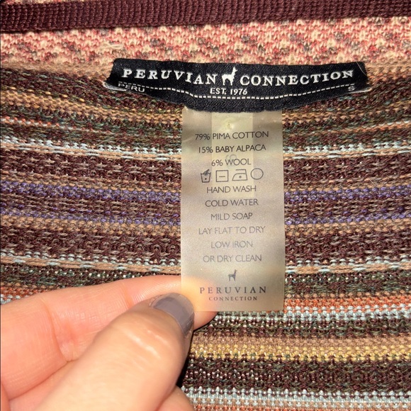 Peruvian Connection Open Front Sweater - Picture 4 of 7